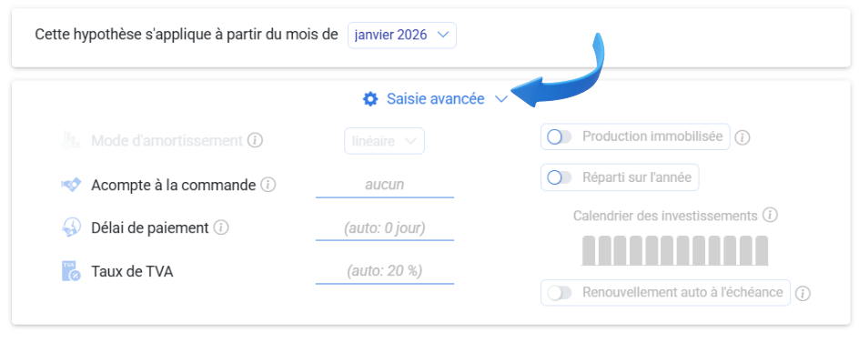 Paramètres avancés