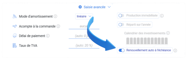 Réinvestissement automatique