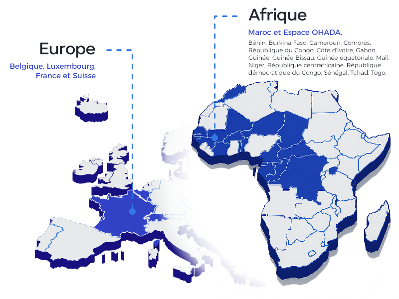 Pays compatibles avec les plans comptables intégrés dans Forekasts