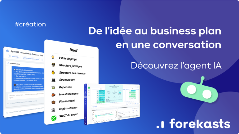 Vignette article business plan financier en moins de 5 min avec l'agent IA Forekasts