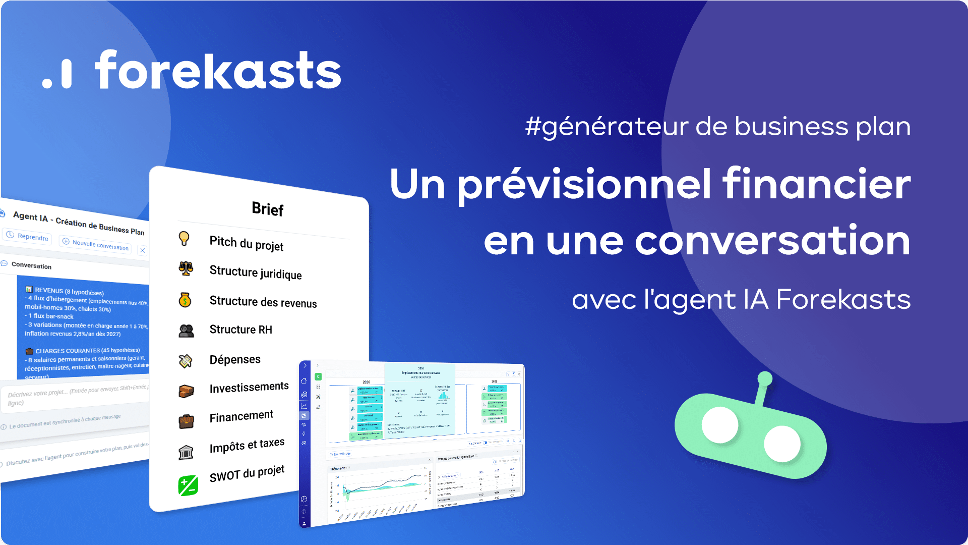 Générateur IA Forekasts de business plan