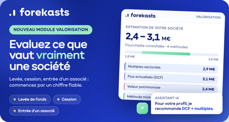 Valorisation d'entreprise avec forekasts