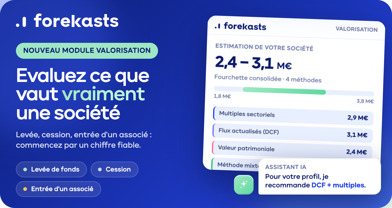 Valorisation d'entreprise avec forekasts